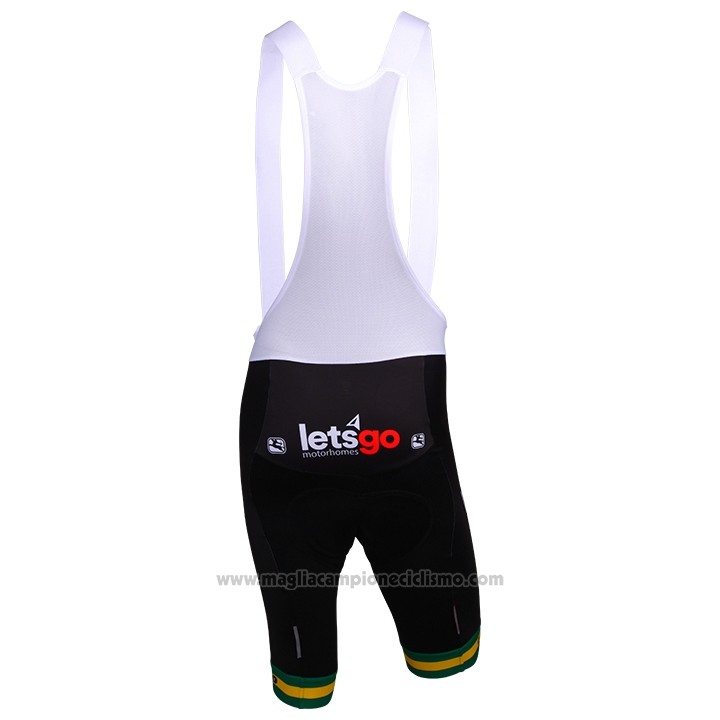 2018 Abbigliamento Ciclismo Mitchelton Scott Campione Australia Manica Corta e Salopette